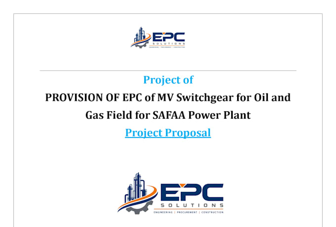 techno commercial proposal package for epc mv swgr